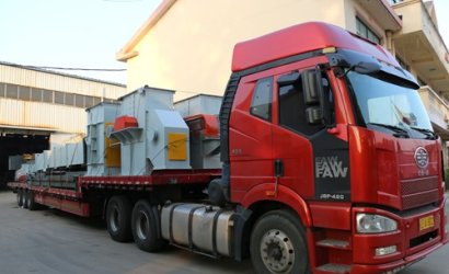 營口埃斯威特閥門公司覆膜砂殼型殼芯自動化造型線第2車發(fā)貨