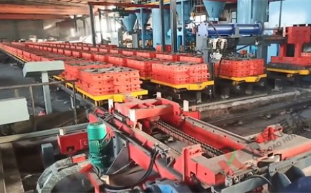 多觸頭造型砂型輸送線