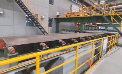 青島恒林工業(yè)集團(tuán)為徐工集團(tuán)制作的鋼板預(yù)處理線運行效率出眾，品質(zhì)鑄就輝煌