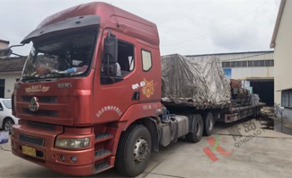 青島恒林工業(yè)集團(tuán)發(fā)湖北合創(chuàng)重工QXY5000鋼板預(yù)處理線第4車