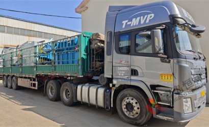 青島恒林工業(yè)集團(tuán)發(fā)俄羅斯樹(shù)脂砂生產(chǎn)線第一車