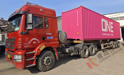 青島恒林工業(yè)集團(tuán)發(fā)河南安陽鋼鐵Q6955中厚板鋼板預(yù)處理線第6車；印度塔塔集團(tuán)附屬鑄造公司V法造型線第1車