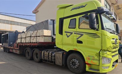 青島恒林工業(yè)集團發(fā)河南南陽Q6938中厚板拋丸清理機第3車