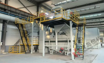 青島恒林工業(yè)集團為濟寧山礦設(shè)計制作的水玻璃砂造型線安裝調(diào)試完畢，投入運行