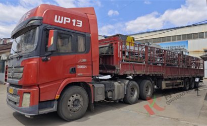 青島恒林工業(yè)集團發(fā)三一重工機器人公司Q37100拋丸清理機第3車；發(fā)湖北三峽泵業(yè)樹脂砂造型線第1車