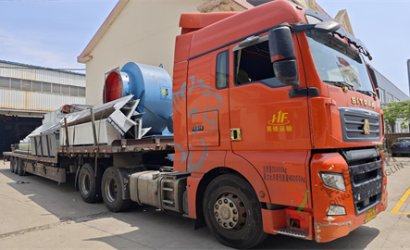 青島恒林工業(yè)集團(tuán)發(fā)三一重工機(jī)器人事業(yè)部Q37100拋丸清理機(jī)第9車；發(fā)湖北宜昌三峽泵業(yè)樹脂砂造型線第6車