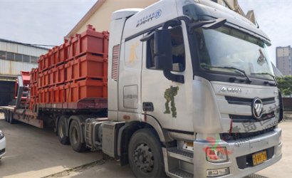 青島恒林工業(yè)集團(tuán)發(fā)河北遠(yuǎn)大閥門智能化蠟?zāi)＞G色鑄造開放式埋殼澆注線第3車