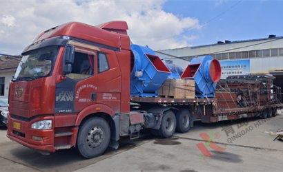 青島恒林工業(yè)集團(tuán)發(fā)青島運(yùn)興公司V法造型線第11車，河北遠(yuǎn)大閥門拋丸清理機(jī)第1車