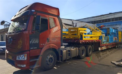 青島恒林工業(yè)集團(tuán)發(fā)河北遠(yuǎn)大閥門拋丸清理機(jī)第2車