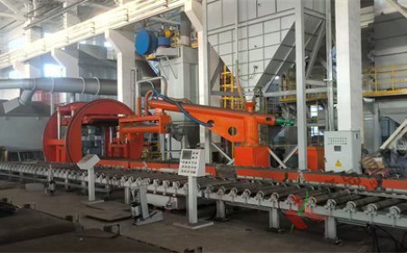 湖北宜昌三峽泵業(yè)樹脂砂造型線