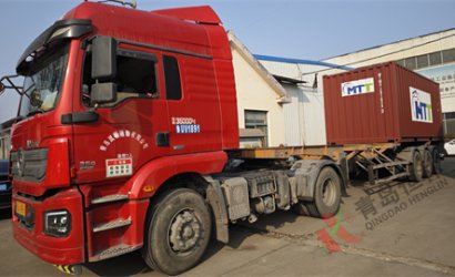 青島恒林工業(yè)集團發(fā)印度塔塔集團40噸每小時砂處理造型線配900＊760＊350/350第8、第9個集裝箱